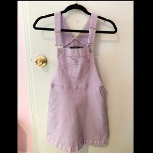 ADORABLE lavender overall dress ☂️🍬💜